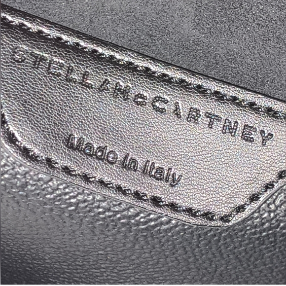 Stella McCartney Vegan Leather Leopard Tote Bag Black EUC COA - Picture 2 of 7